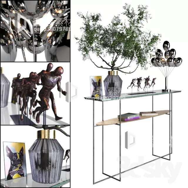 CONSOLE & CABINETS 3D MODELS – VOL.10 – No.087