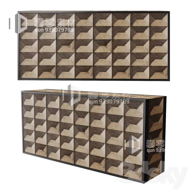 CONSOLE & CABINETS 3D MODELS – VOL.10 – No.093