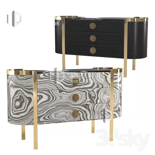 CONSOLE & CABINETS 3D MODELS – VOL.10 – No.098