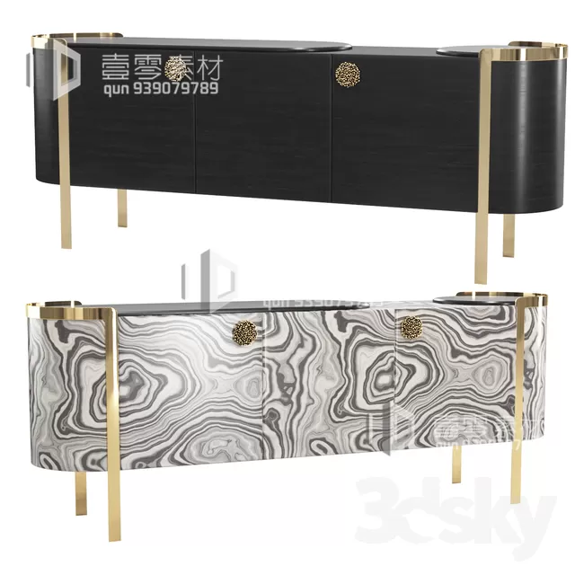 CONSOLE & CABINETS 3D MODELS – VOL.10 – No.099