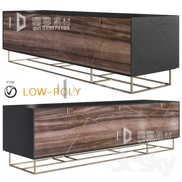 CONSOLE & CABINETS 3D MODELS – VOL.10 – No.121