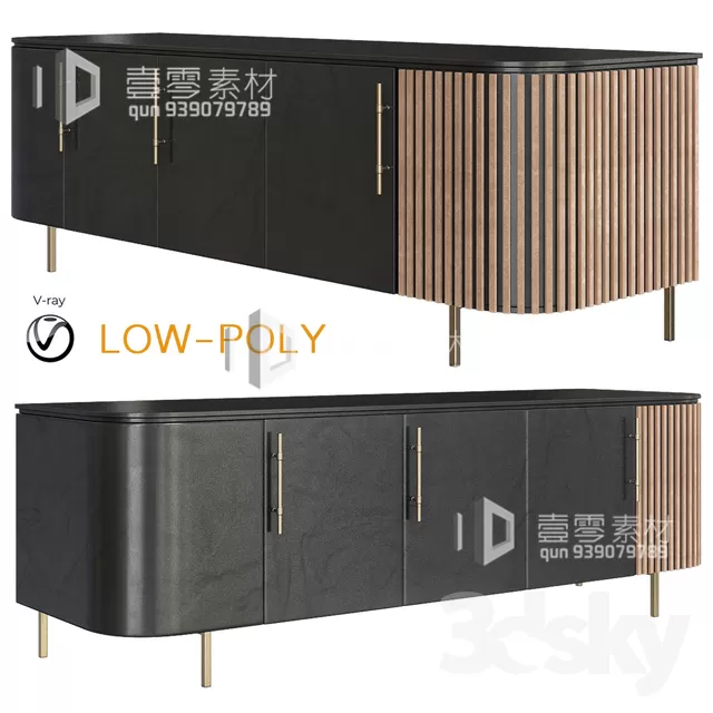 CONSOLE & CABINETS 3D MODELS – VOL.10 – No.123