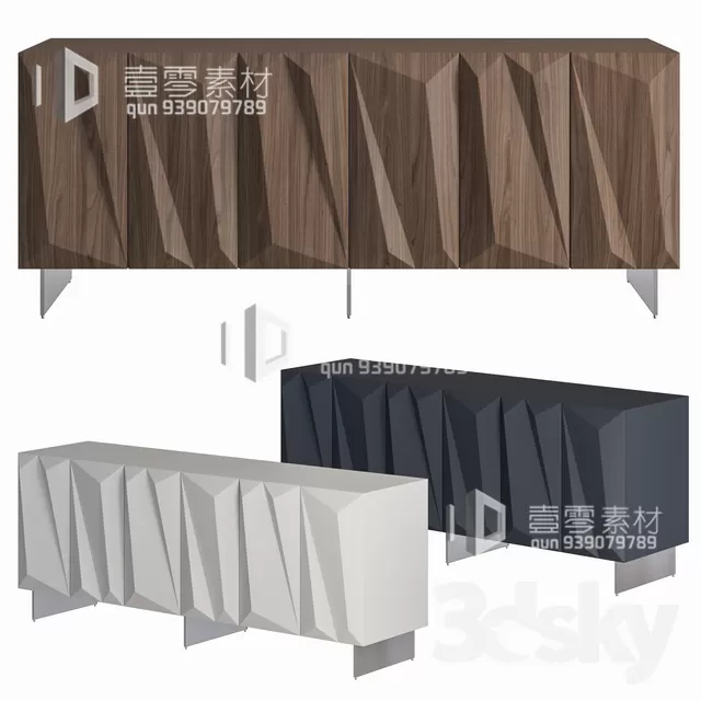 CONSOLE & CABINETS 3D MODELS – VOL.10 – No.130