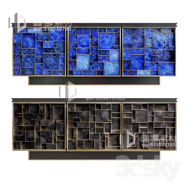 CONSOLE & CABINETS 3D MODELS – VOL.10 – No.135