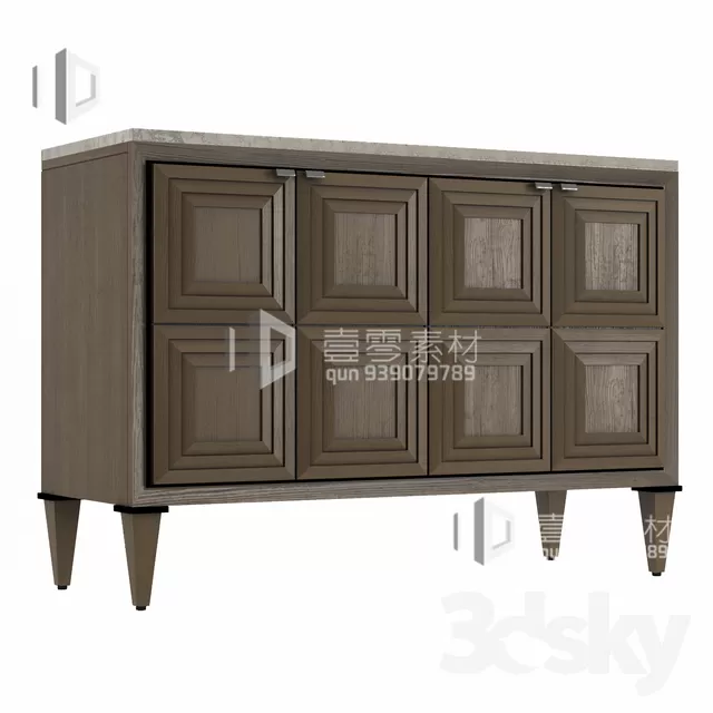 CONSOLE & CABINETS 3D MODELS – VOL.10 – No.136