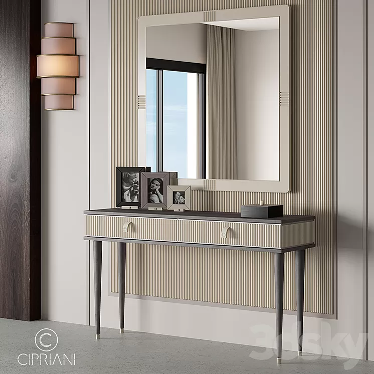 Console Cipriani Homood Cocoon Console 3D Model