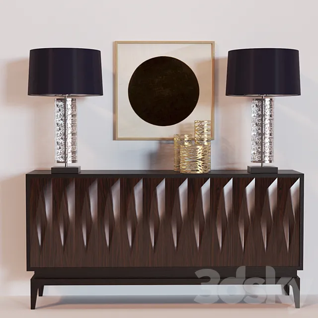 Console locker FINN FACATED SIDEBOARD 3DModel