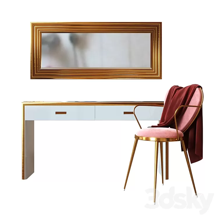 Console onda rettangolo KD-6 3D Model