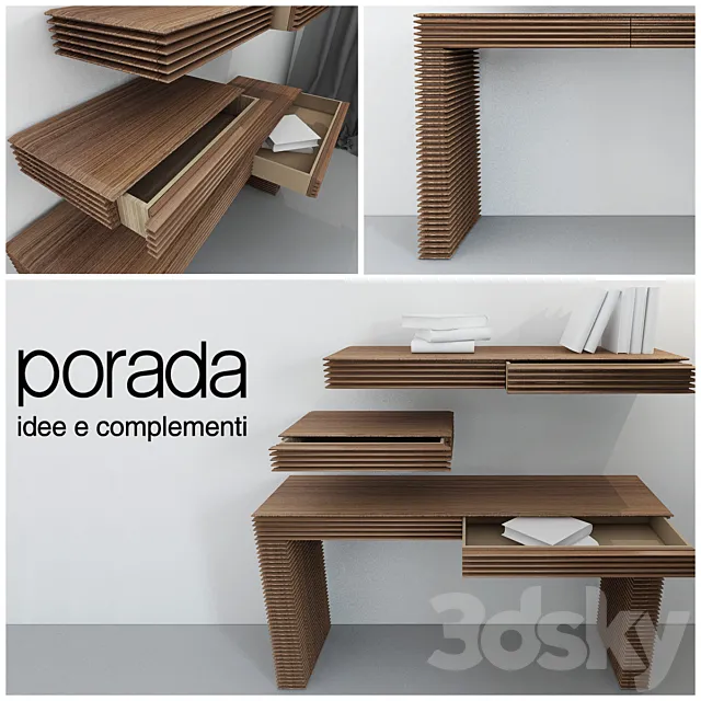 Console Porada Linka 3D Model Console Porada Linka 3D Model