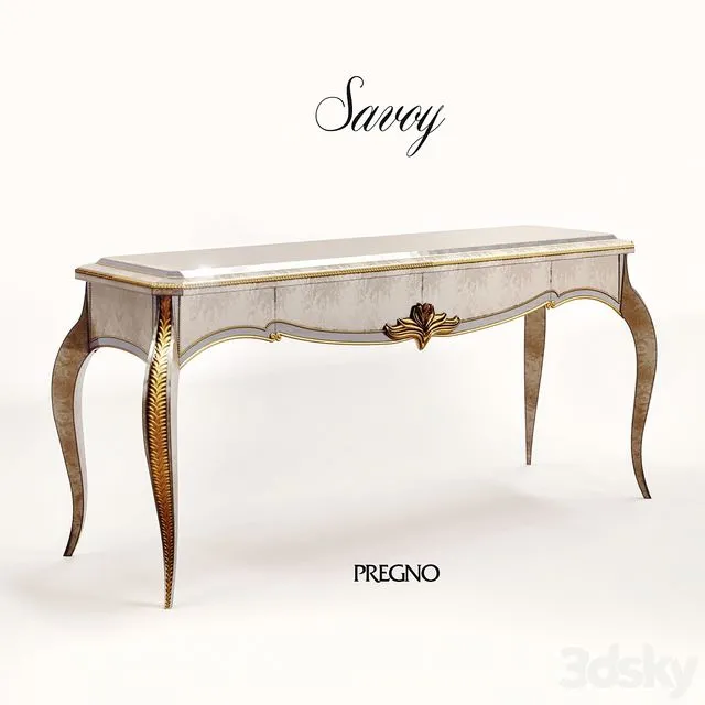Console Pregno from Savoy collection 3D Model Console Pregno from Savoy collection 3D Model