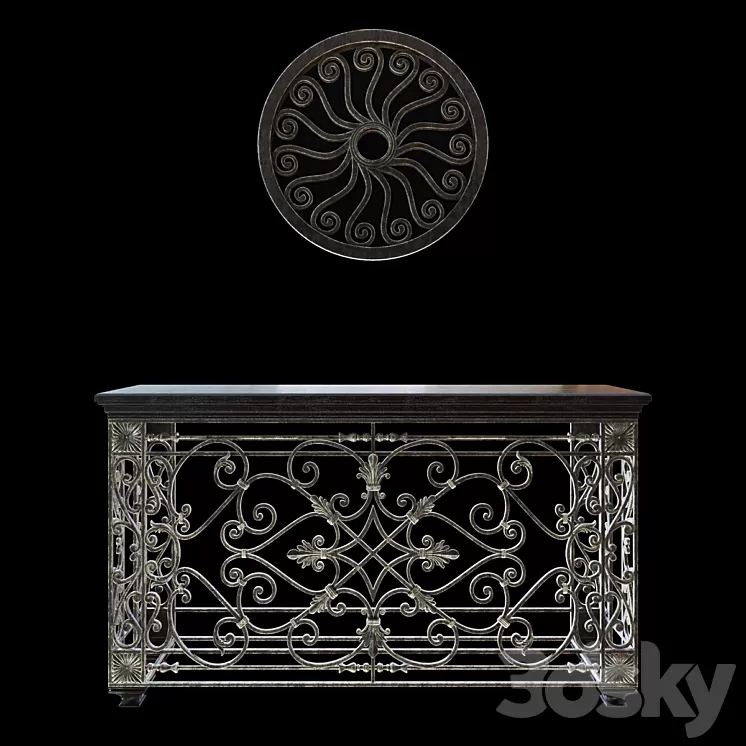 CONSOLE rOCKEFELLER 3D Model