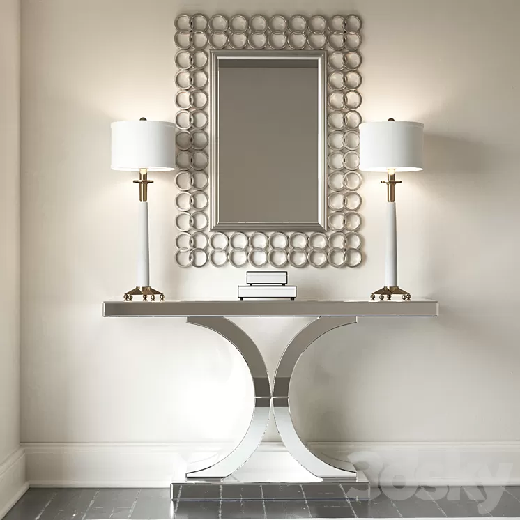 Console Splendora Mirrored Console 3D Model