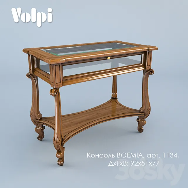 Console Volpi Boemia art.1134 3D Model Console Volpi Boemia art.1134 3D Model