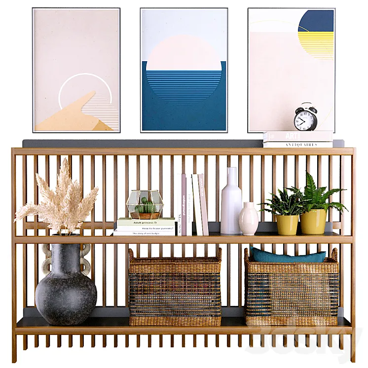 Console with decor JAC | LaRedoute 3D Model Free Download