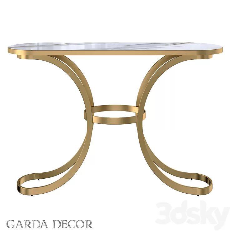 CONSOLE WITH MARBLE GLASS WORKTOP 19-OA-6431 Garda Decor 3D Model CONSOLE WITH MARBLE GLASS WORKTOP 19-OA-6431 Garda Decor 3D Model