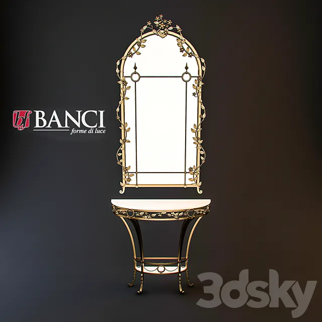 Console with mirror Banci art. 88.1085 _ 90.1285 3D Model