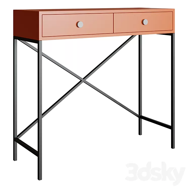 Console with two drawers For Miss 3D Model Console with two drawers For Miss 3D Model
