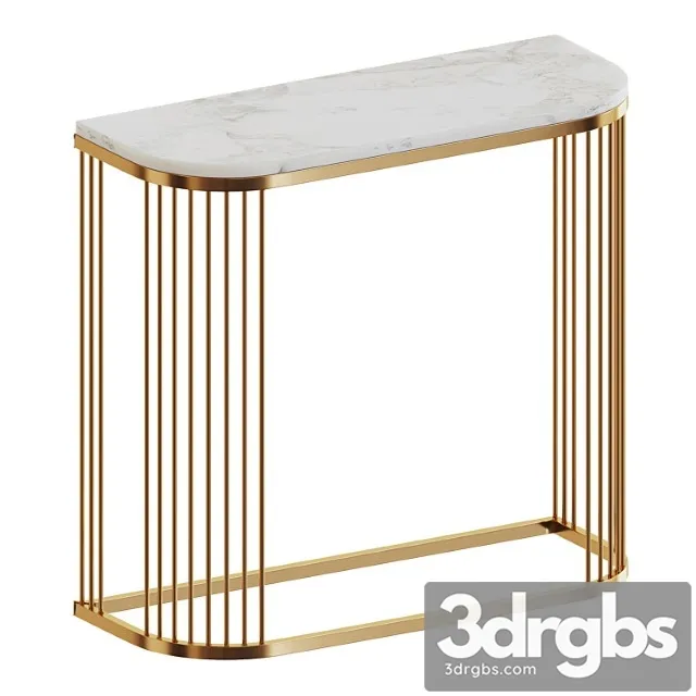 Console With White Marble Countertop By Glasar 3D Model Download Console With White Marble Countertop By Glasar 3D Model Download