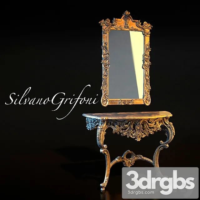 Console with Zierkal Silvano Gryphons 3D Model Download Console with Zierkal Silvano Gryphons 3D Model Download