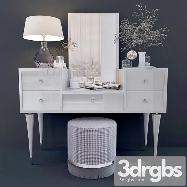 Consolle make-up and decor 2 3D Model Download