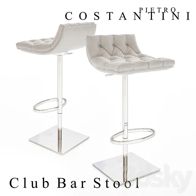 CONSTANTINI PIETRO Club Bar Stool 3D Model