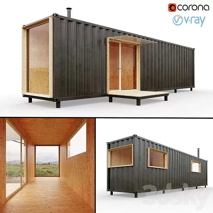 Container house 3D Model Container house 3D Model