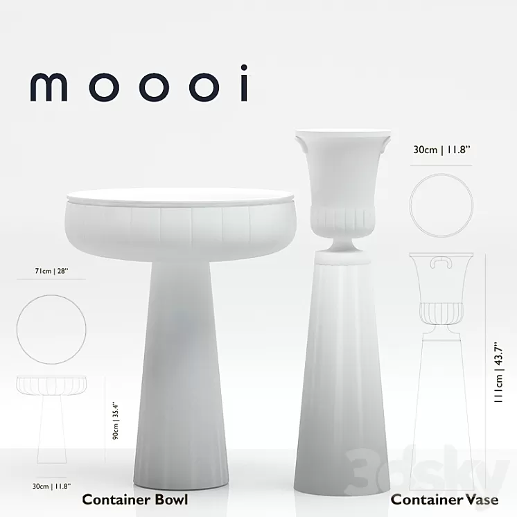 Container Vase_Bowl_ MOOOI 3D Model