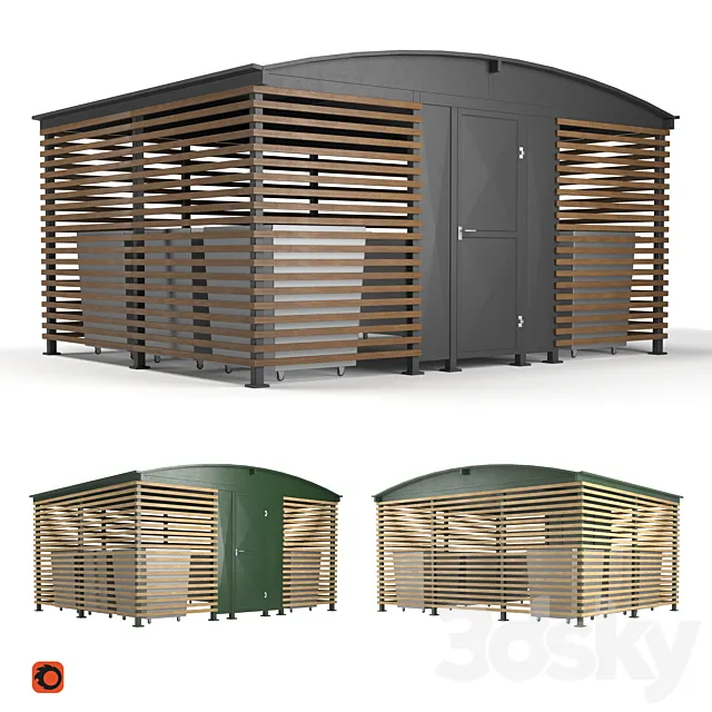 Container yard “Moscow” Adanat 3D Model