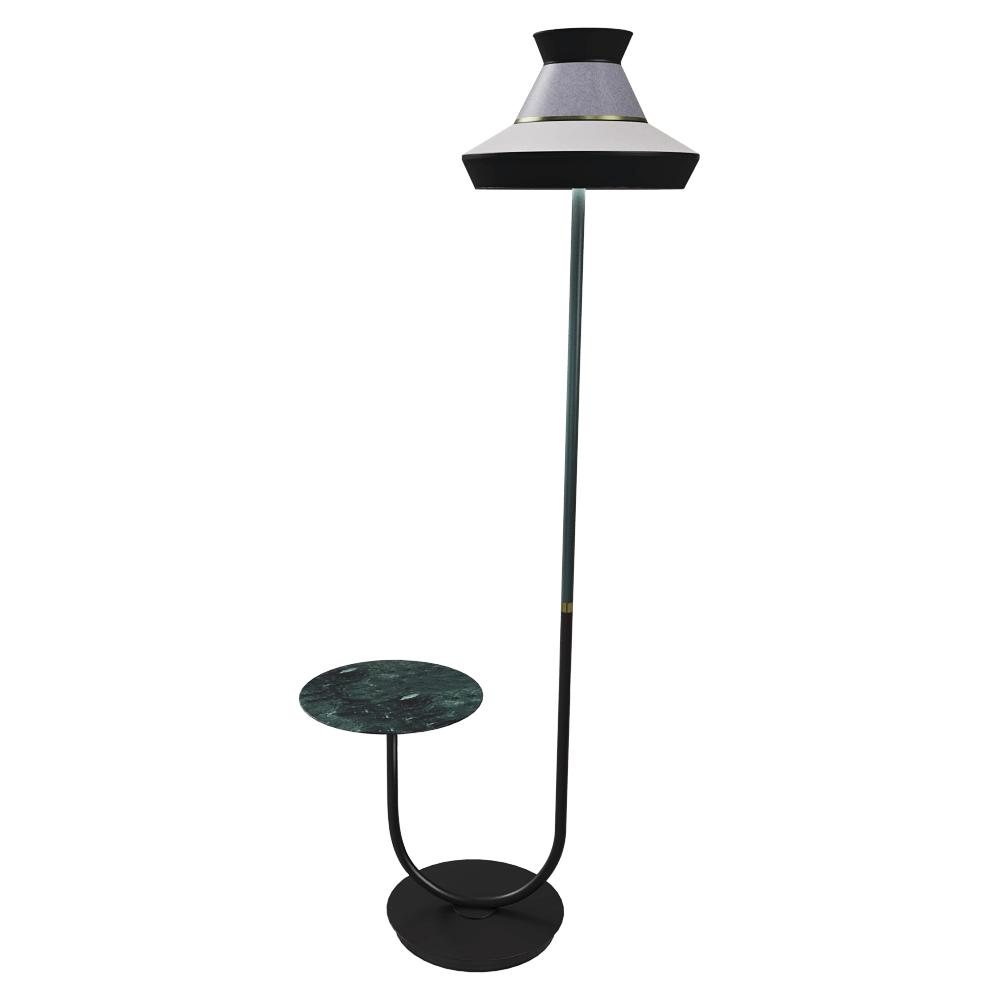 Contardi  – Floor lamp & table Calypso Guadaloupe Indoor 3D Model