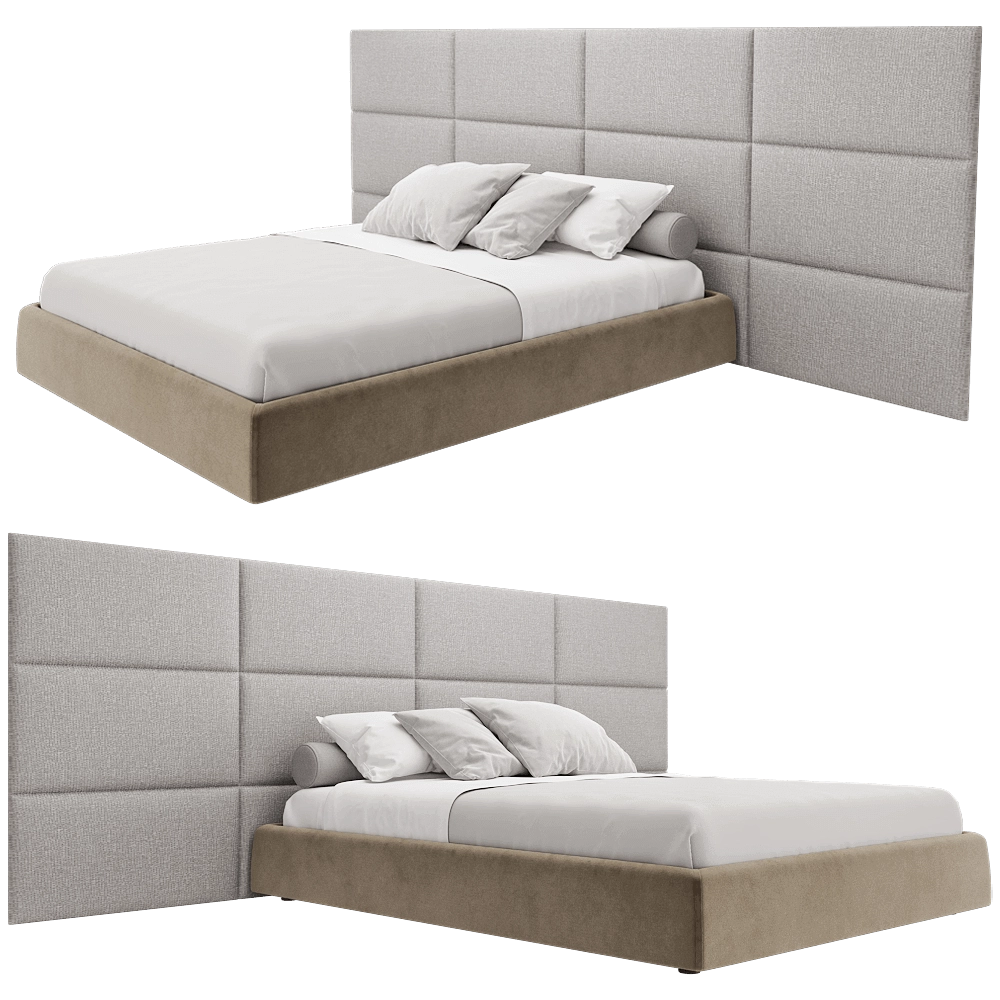 Conte – Bed Boiserie 3D Model Conte – Bed Boiserie 3D Model