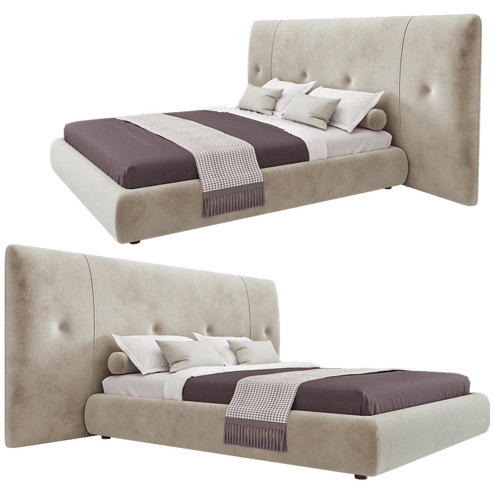 Conte – Bed Charlie 3D Model Conte – Bed Charlie 3D Model