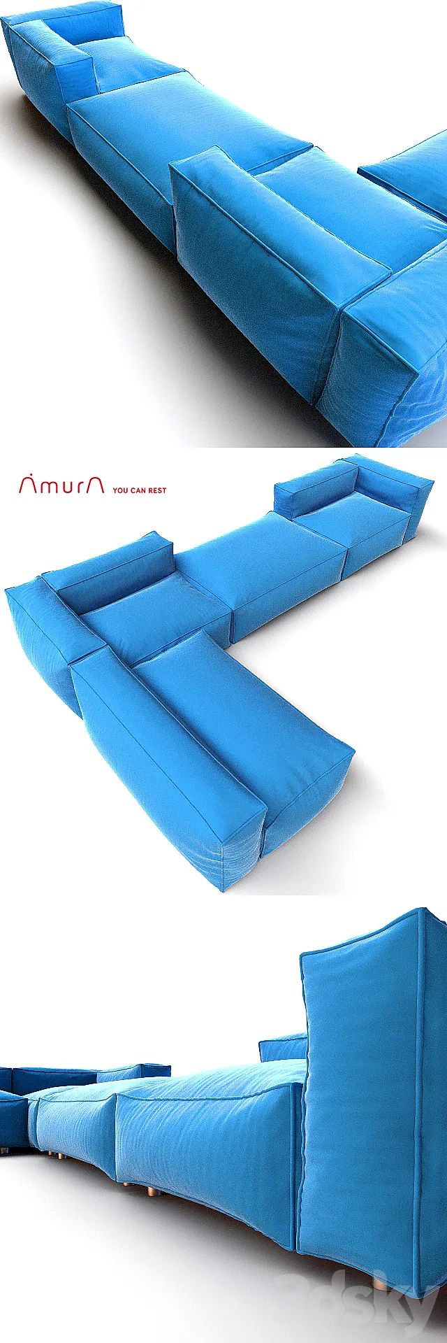 Contempo Amura Davis set 01 3D Model Contempo Amura Davis set 01 3D Model