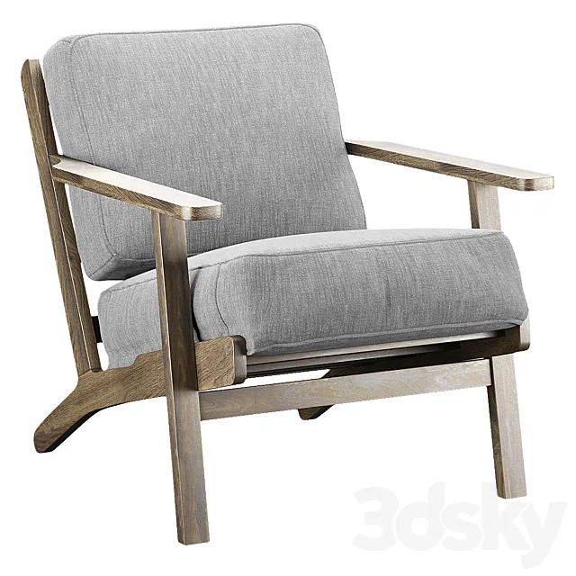 Contemporary Accent Chair 3D Model