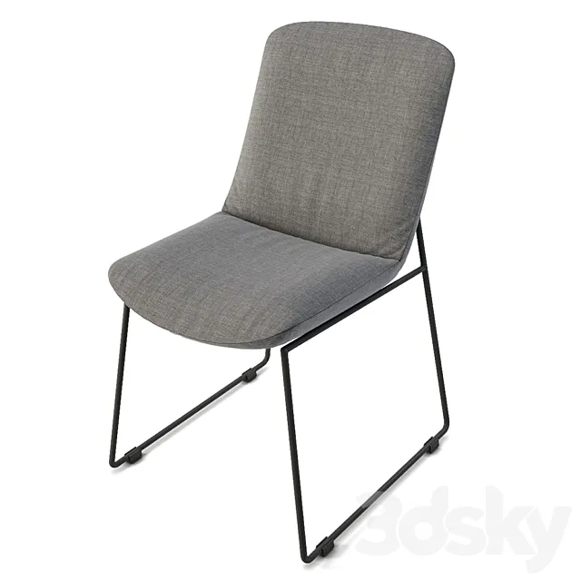 Contemporary Accent Chair 3D Model