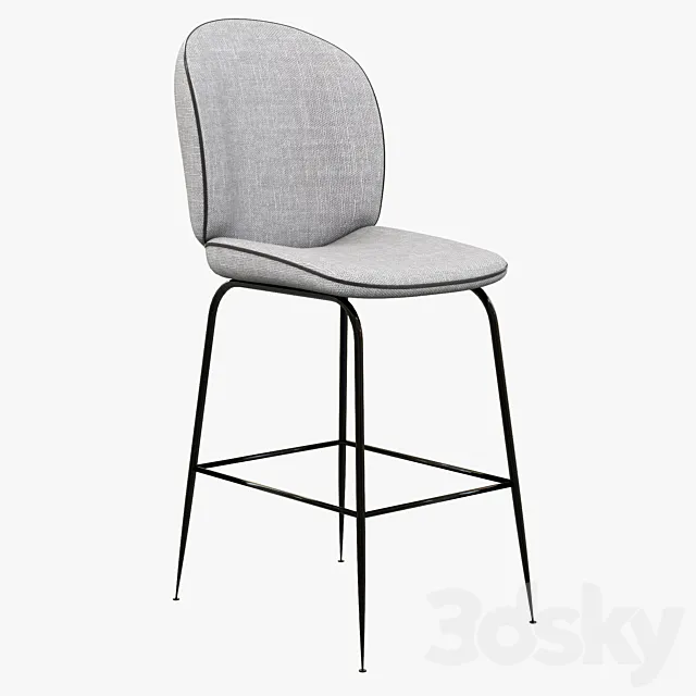 contemporary bar stool 3D Model