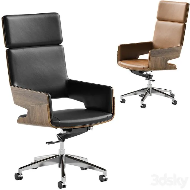 Contemporary Executive Chair 3D Model Contemporary Executive Chair 3D Model