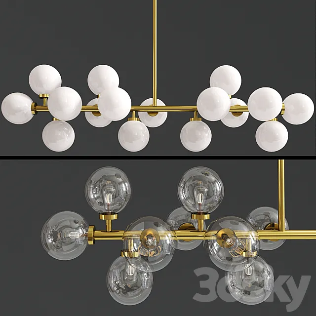 Contemporary Led Pendant Light 3D Model