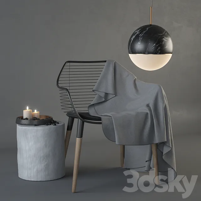 Contemporary Living Room Set 3DModel