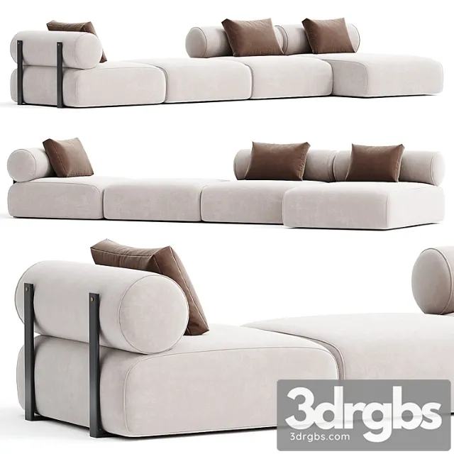 Contemporary Modular System Black Steel 3D Model Download Contemporary Modular System Black Steel 3D Model Download