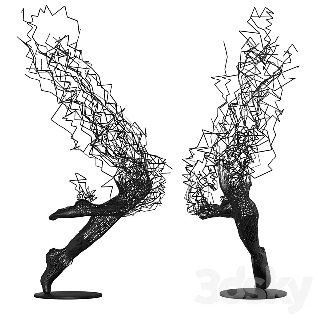 Contemporary sculpture by Tomohiro Inaba 3D Model Contemporary sculpture by Tomohiro Inaba 3D Model