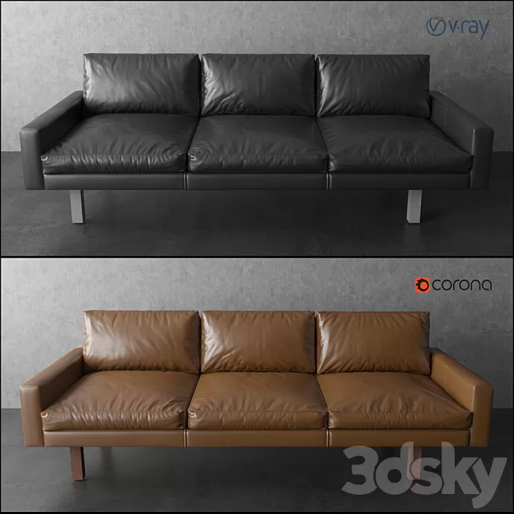 Contemporary Standard Felix Sofa 3D Model