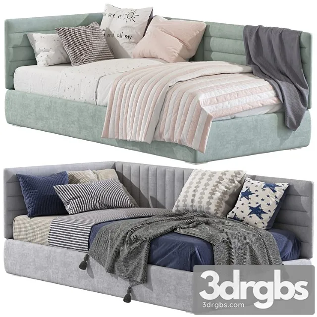 Contemporary Style Sofa Bed 3 3D Model Download