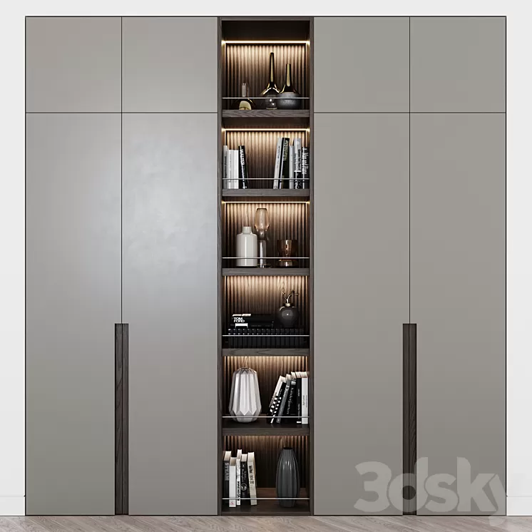Contemporary wardrobe 10 3D Model