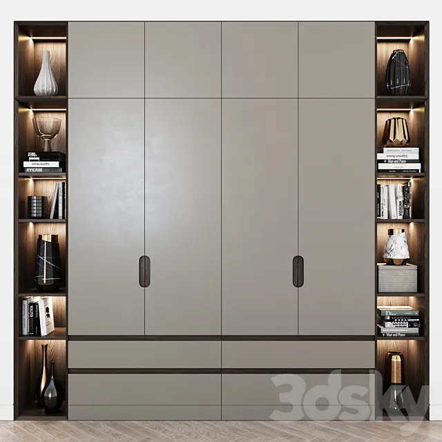 Contemporary wardrobe 11 3D Model