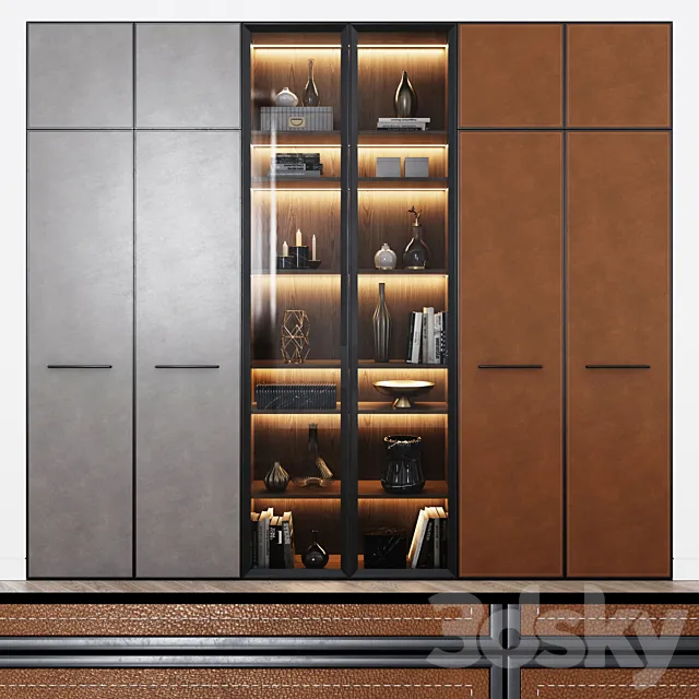 Contemporary wardrobe 13 3DModel