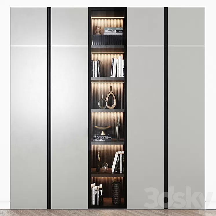 Contemporary wardrobe 16 3D Model