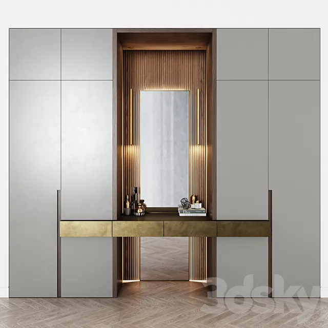 Contemporary wardrobe 17 3DModel Contemporary wardrobe 17 3DModel