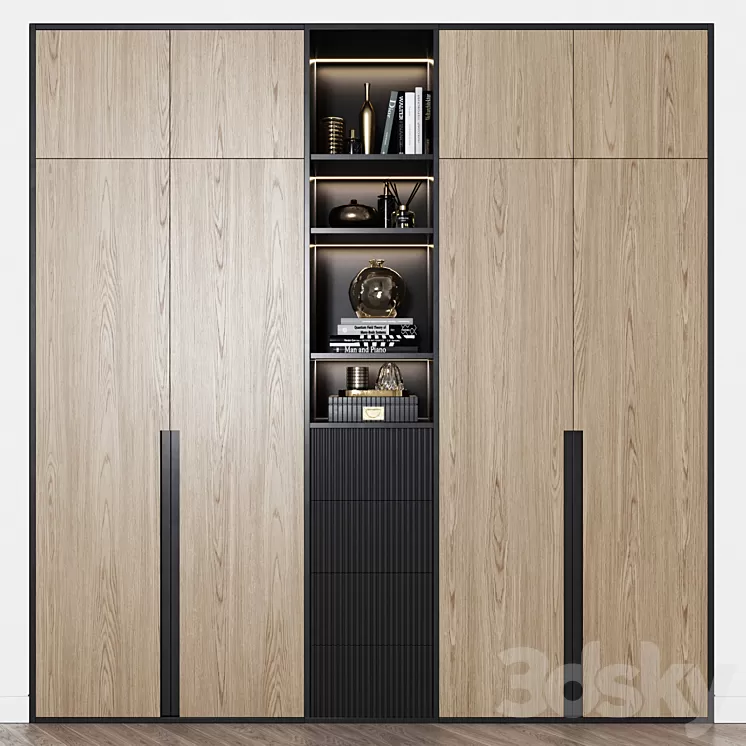 Contemporary wardrobe 18 3D Model