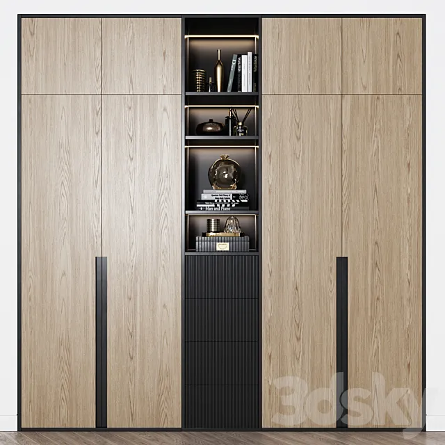 Contemporary wardrobe 18 3DModel