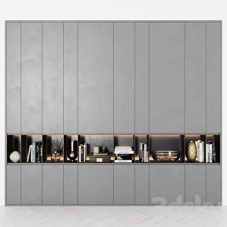 Contemporary wardrobe 26 3D Model Free Download
